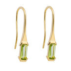 Elements Gold Elongated Semi-Precious Hook Earrings