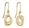 Elements Gold Wire Wrap Earrings
