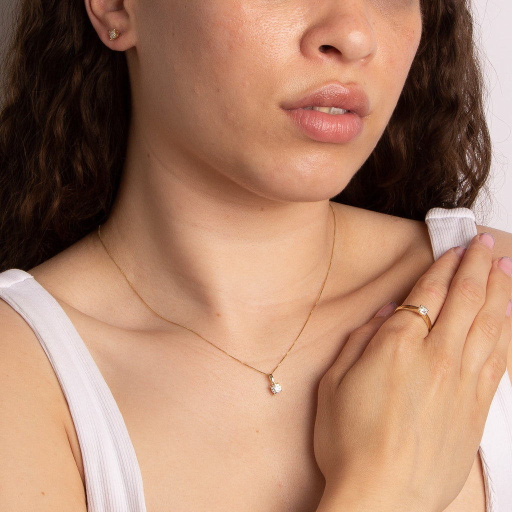Elements Gold Birthstone Pendant
