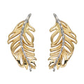 Elements Gold Feather Earrings