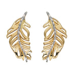 Elements Gold Feather Earrings