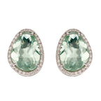 Elements Gold Irregular Shaped Semi-Precious Stone Stud Earrings