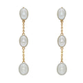 Elements Gold Freshwater Pearl Tier Drop Earrings