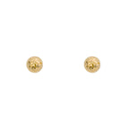Elements Gold Small Textured Ball Stud Earrings