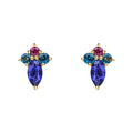 Elements Gold Barcelona Cluster Stud Earrings