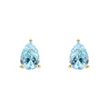 Elements Gold Pear Fancy Cut Topaz Stud Earrings