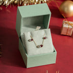Elements Gold Toi et Moi Heart Stud Earrings