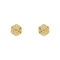 Elements Gold English Rose Stud Earrings