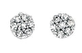 Elements Gold Small Diamond Cluster Earrings