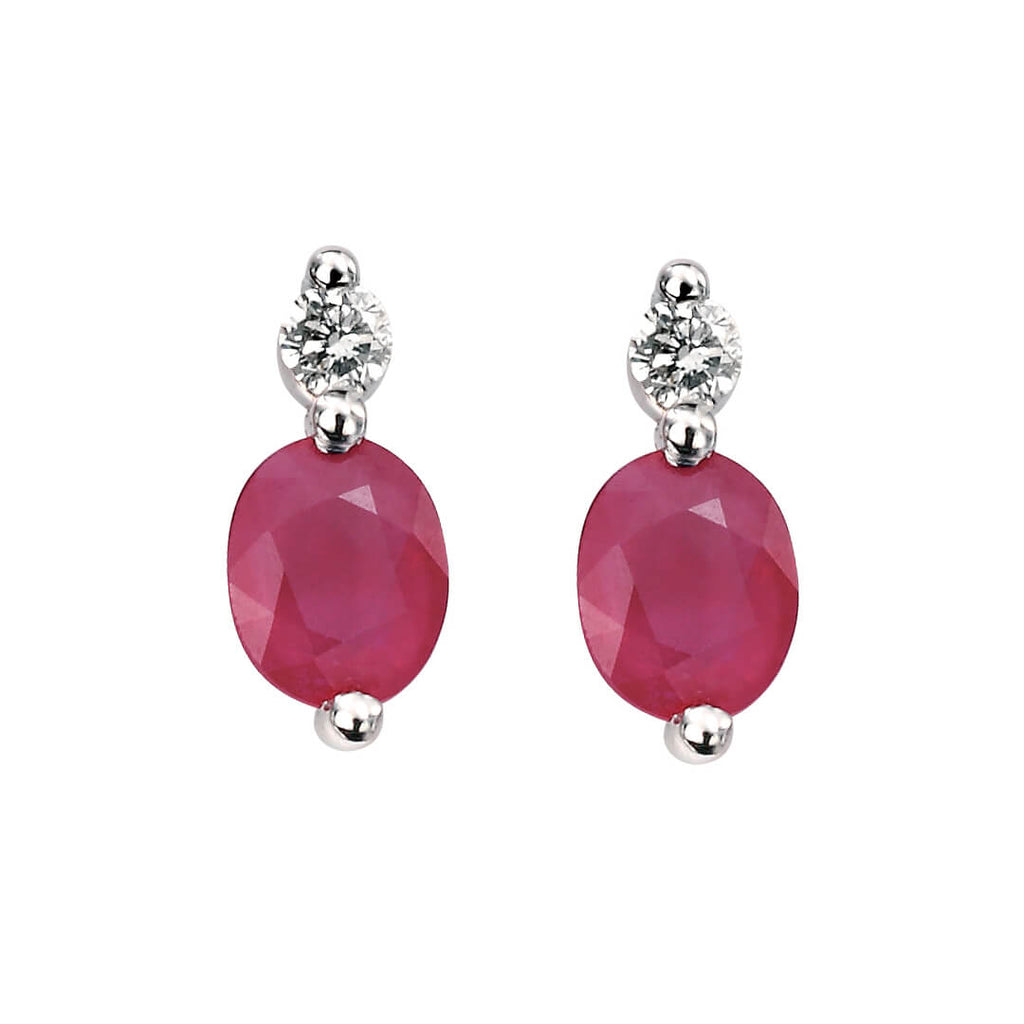 Elements Gold Precious Stone Drop Earrings