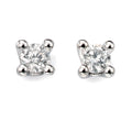 Elements Gold Solitaire Diamond Earrings