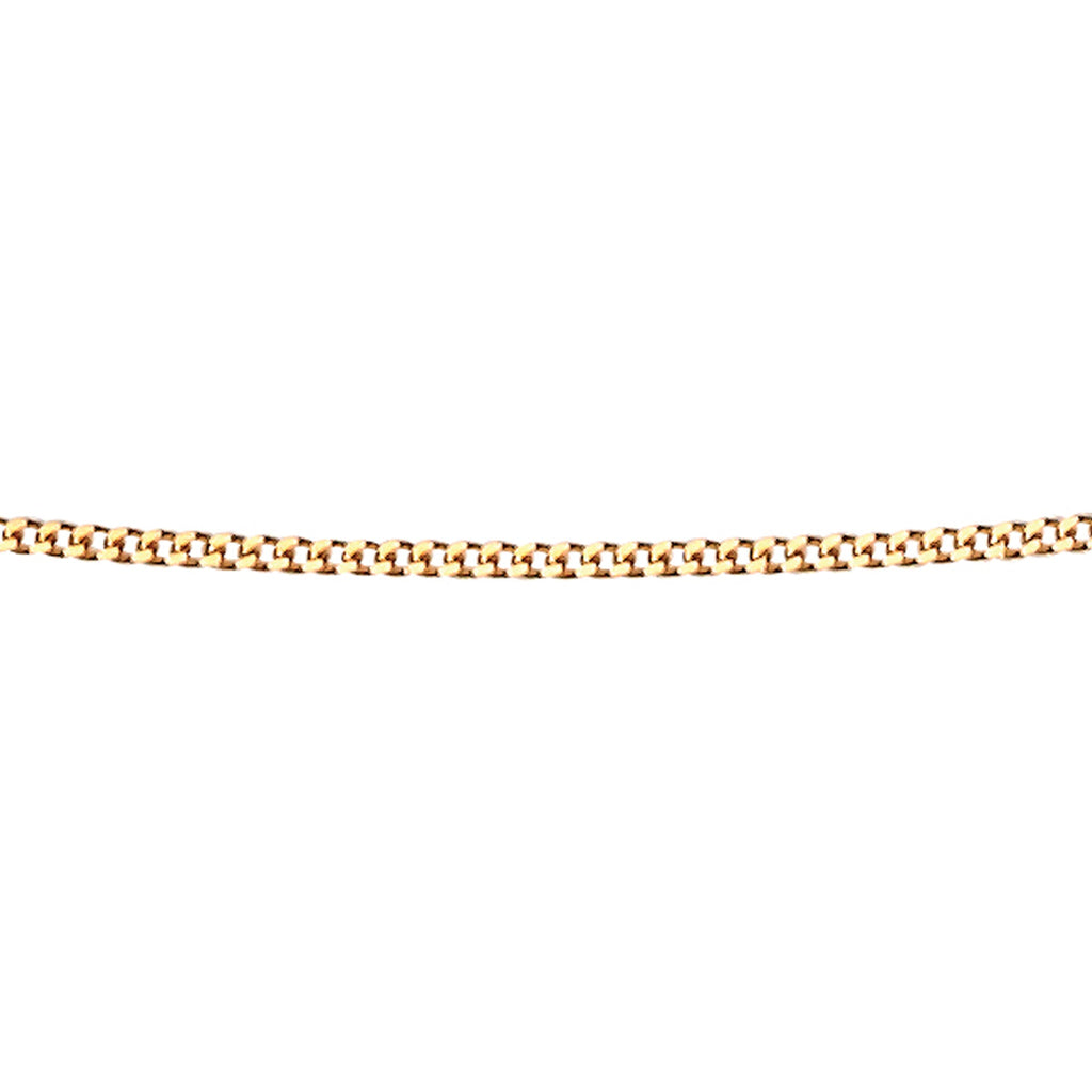 Elements Gold 0.6mm Diamond Cut Curb Chain