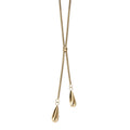 Elements Gold Double Teardrop Necklace