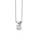 Elements Gold Double Bale Solitaire Diamond Pendant