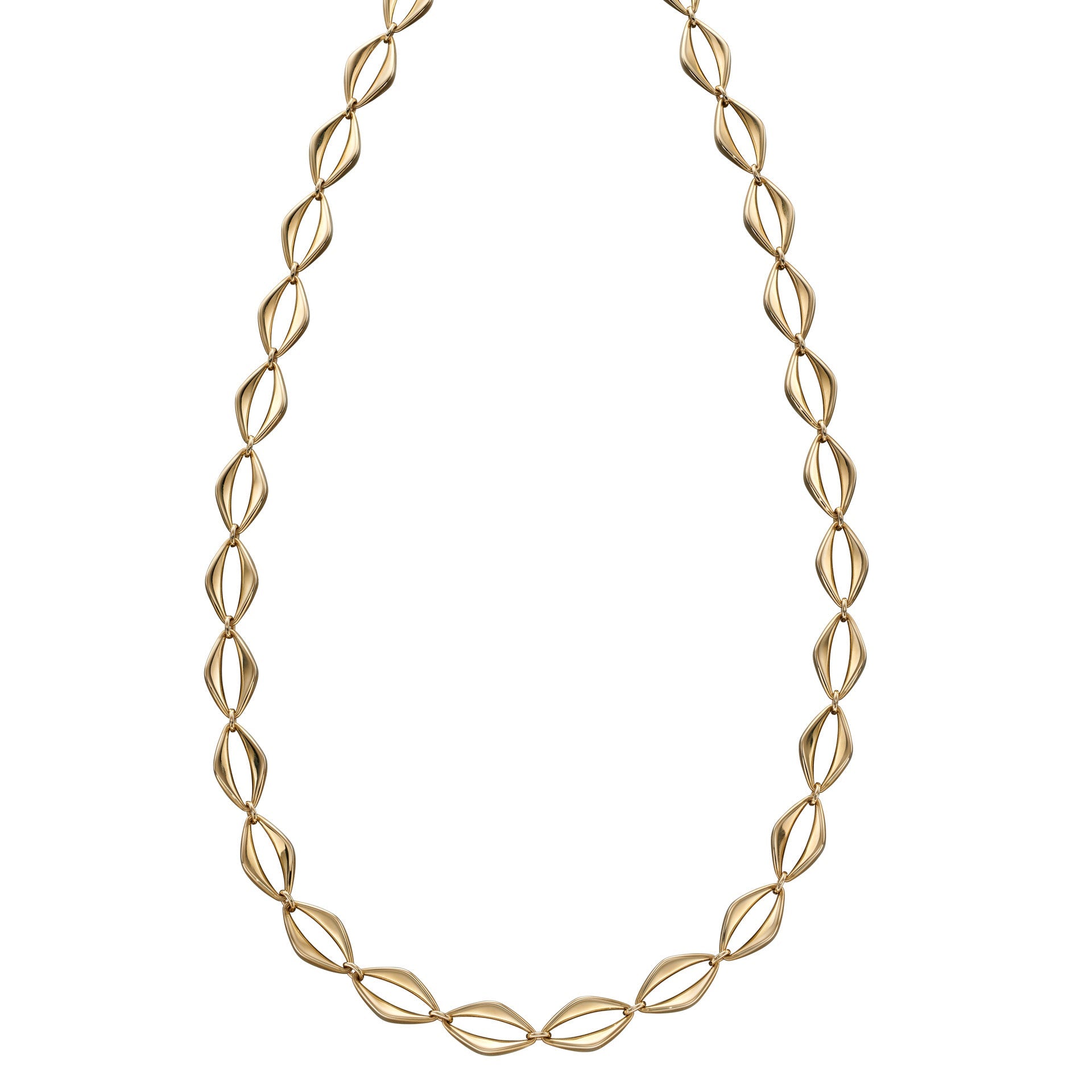 Elements Gold Open Eye Link Necklace
