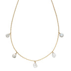 Elements Gold Keshi Pearl Charm Necklace