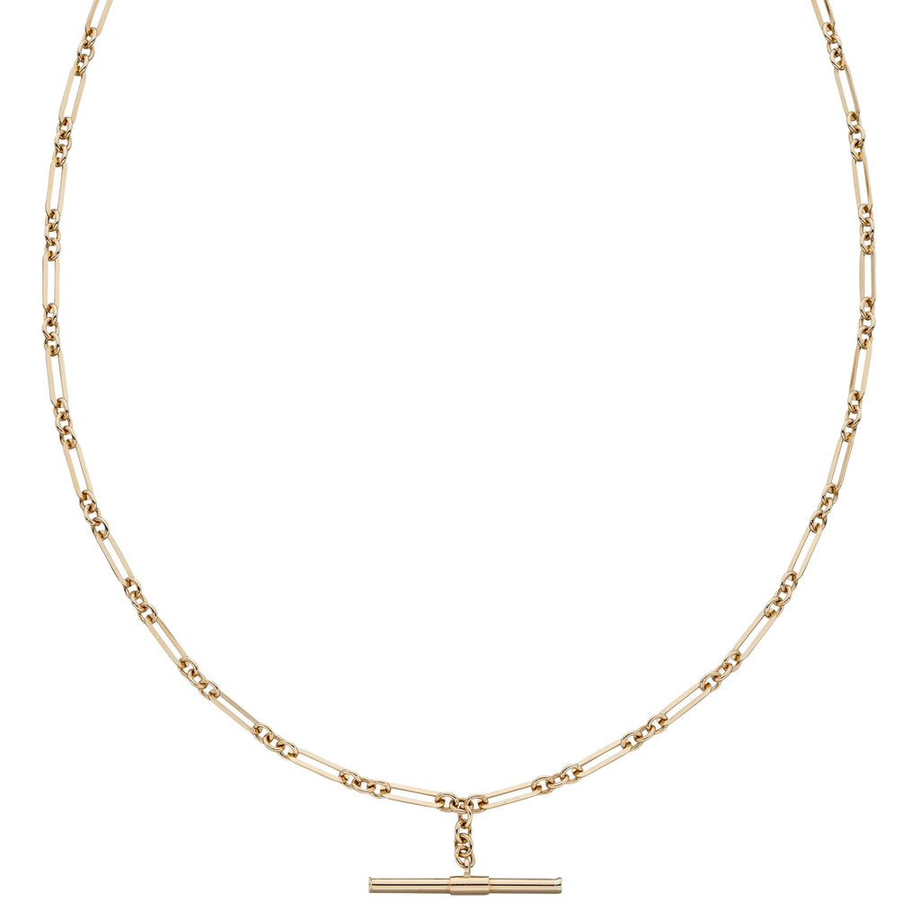 Elements Gold T-Bar Chain Necklace