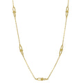 Elements Gold U Shape Link Station Necklace