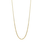 Elements Gold Diamond Cut Bead Bar Necklace