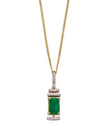 Elements Gold Art Deco Pendant