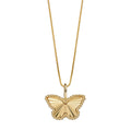Elements Gold Butterfly Pendant