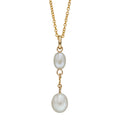 Elements Gold Freshwater Pearl Tier Drop Pendant