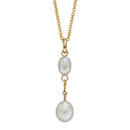 Elements Gold Freshwater Pearl Tier Drop Pendant