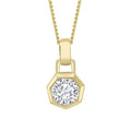 Elements Gold Octagon Pendant
