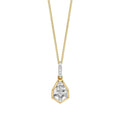 Elements Gold Shield Cut Topaz Pendant