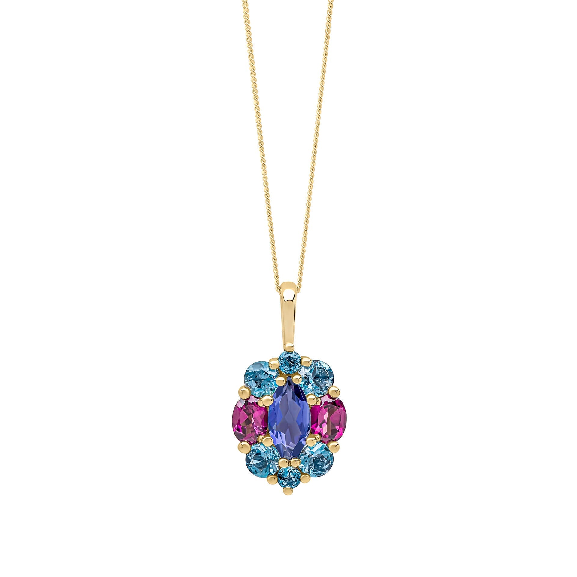 Elements Gold Barcelona Cluster Pendant