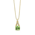 Elements Gold Rose Cut Sapphire and Diamond Pendant