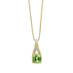 Elements Gold Rose Cut Sapphire and Diamond Pendant