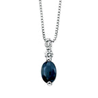 Elements Gold Precious Stone Drop Pendant