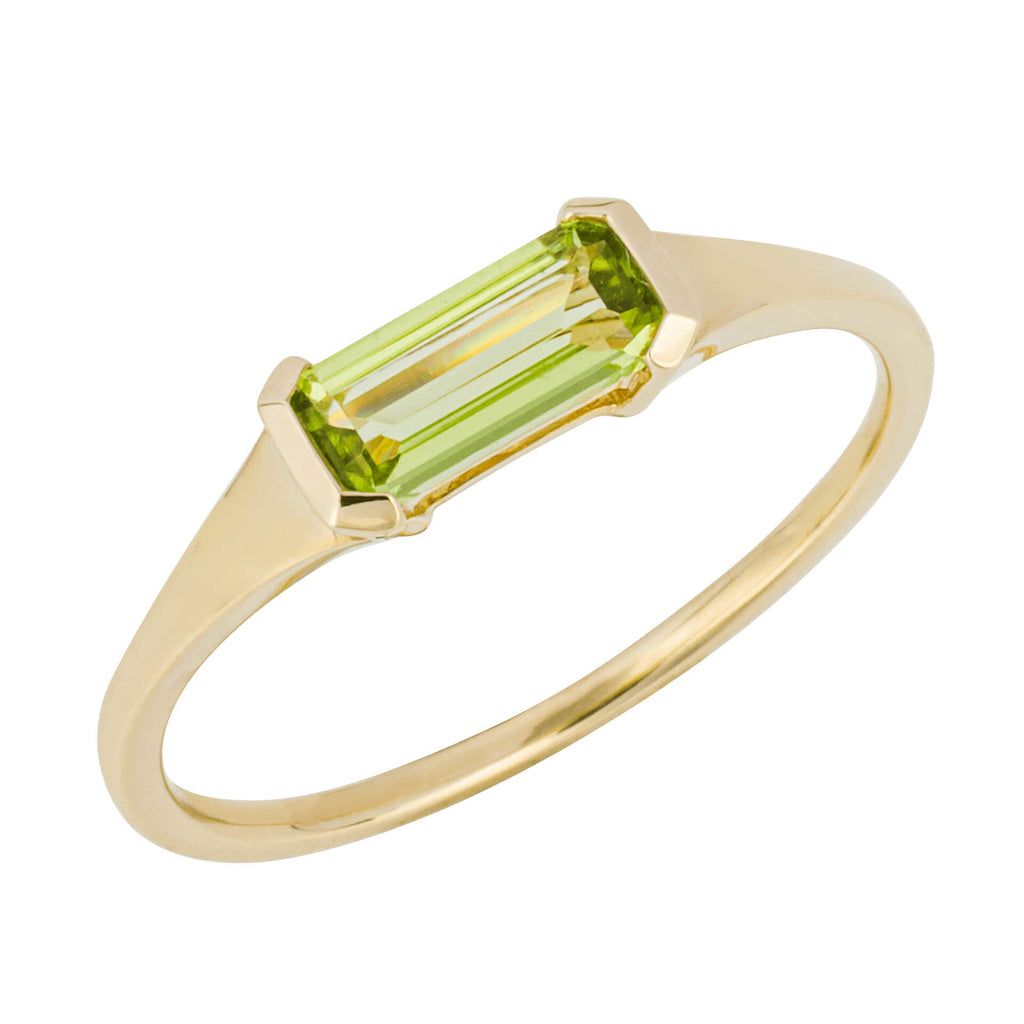Elements Gold Elongated Semi-Precious Ring