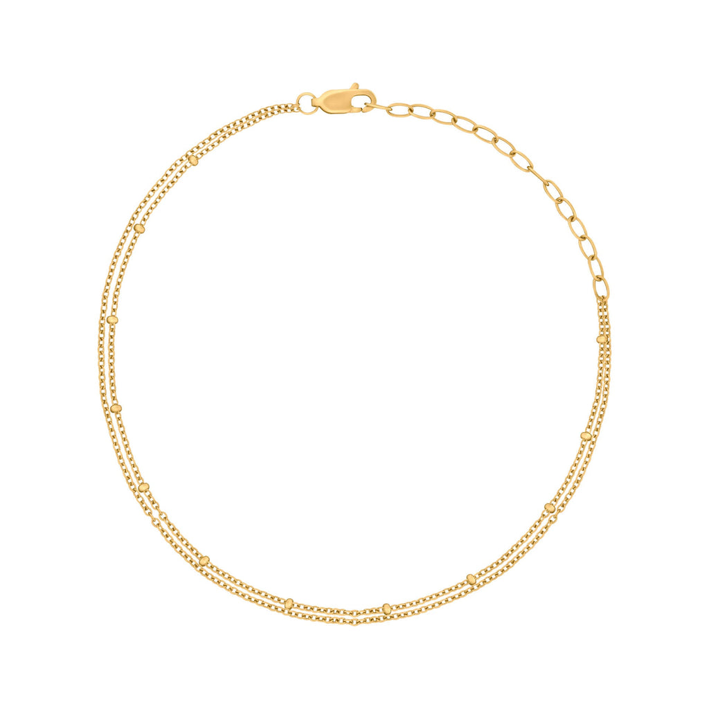 Beginnings Double Strand Ankle Chain