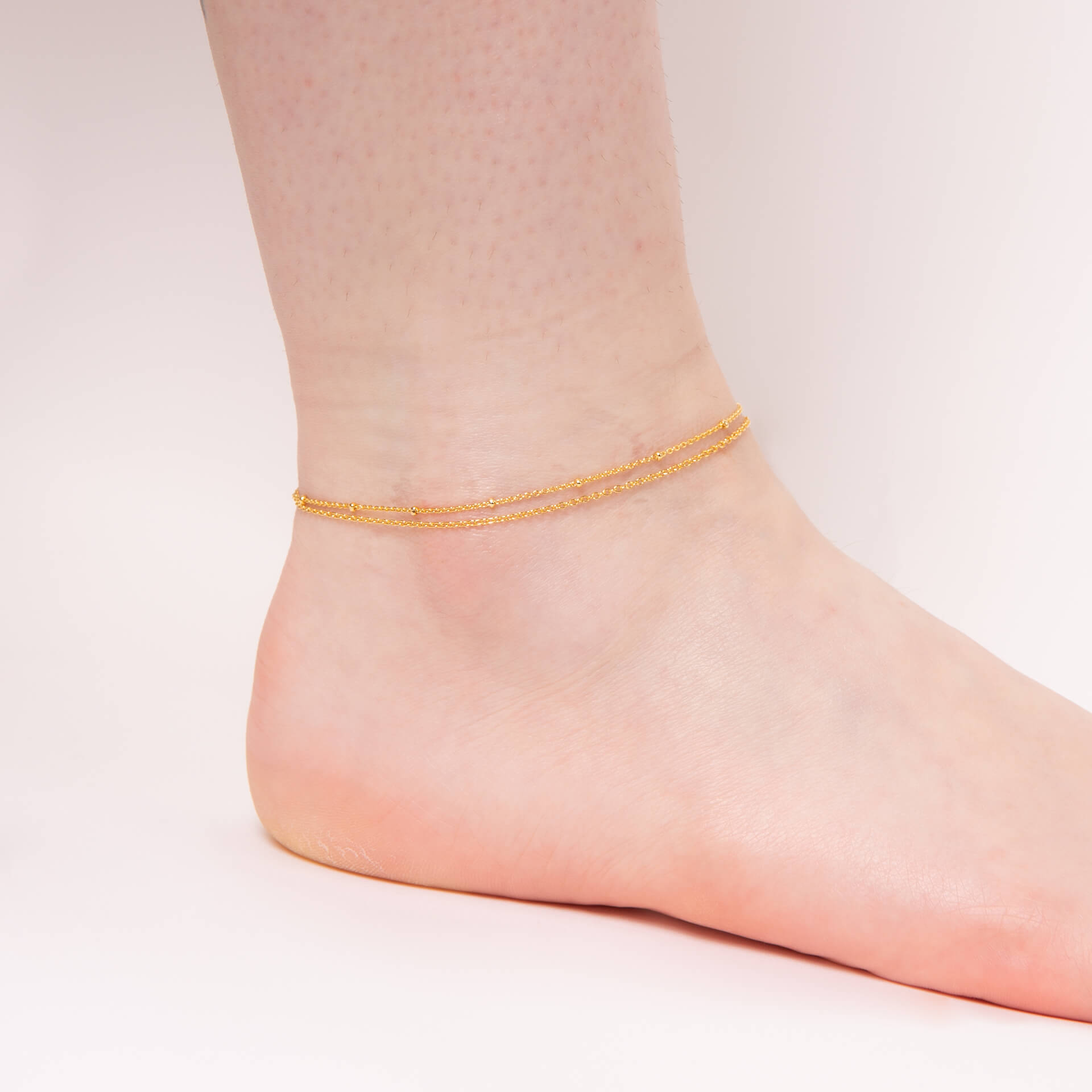 Beginnings Double Strand Ankle Chain