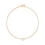 Beginnings Slip-On Heart Anklet