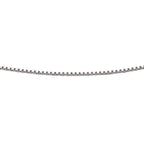 Beginnings Rhodium Plated Box Chain with Extender 41cm-46cm