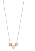 Beginnings Rose Gold and Pearl Flower Necklace
