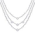 Diamonfire Multi-Strand Zirconia Cocktail Necklace