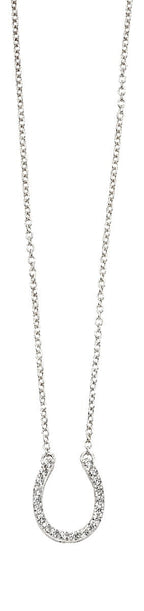 Beginnings Horse Shoe Necklace with Cubic Zirconia 42-47cm