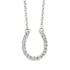 Beginnings Horse Shoe Necklace with Cubic Zirconia 42-47cm
