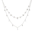 Diamonfire Marquise and Multi-Stone Detail Double Row Necklace