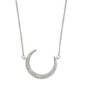 Beginnings Crescent Moon Necklace with Cubic Zirconia