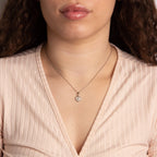 Diamonfire Pave Set Zirconia Heart Necklace