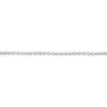 D For Diamond Platinum Plated Trace Chain 41cm-46cm