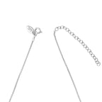 D For Diamond Platinum Plated Trace Chain 41cm-46cm