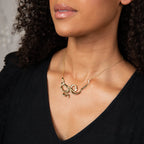 Laura Ashley Fashion Statement Ribbon Bow Necklace