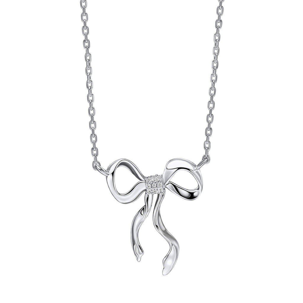 Laura Ashley Fashion Ribbon Bow Necklace