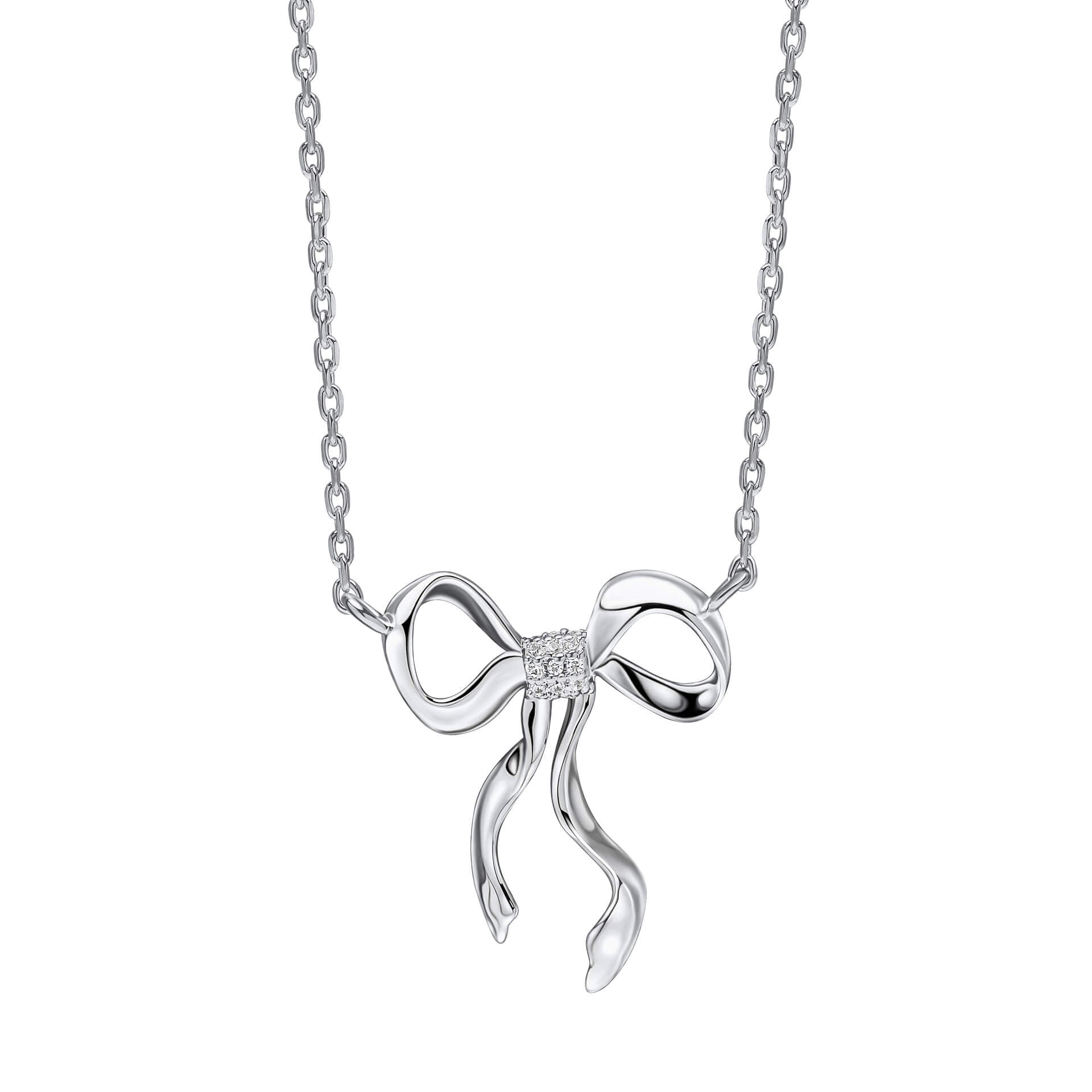 Laura Ashley Fashion Ribbon Bow Necklace
